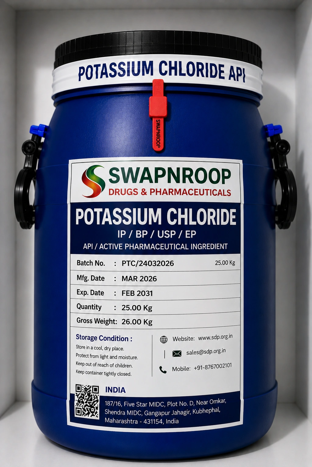 Potassium chloride API